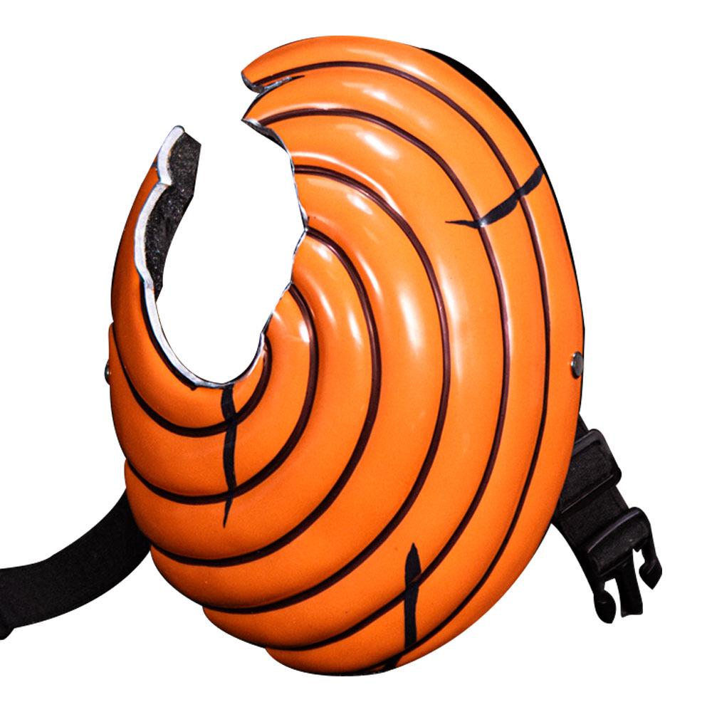 COS Naruto Tobi Resin Full Face Mask - Halloween Costume for Kids & Adults
