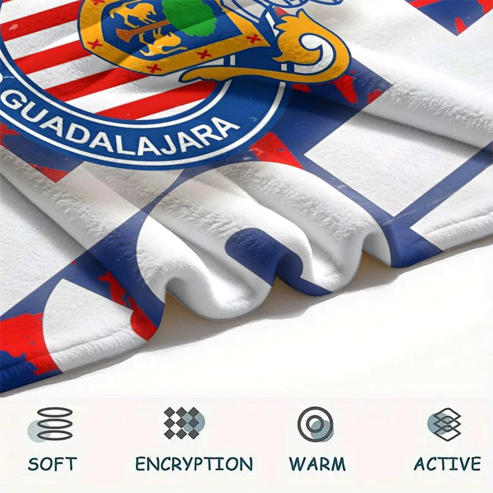1Pc Chivas Fondo De Pantalla Print Flannel Blanket High Quality Warm Comfortable Cover for All Seasons Perfect for Gifts Home Decor