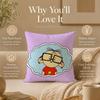 Cartoon B-Big Ear TutuS Cushion Cover Double-Sided Printed Pillow Cover Hypoallergenic Dust-Mite Proof
