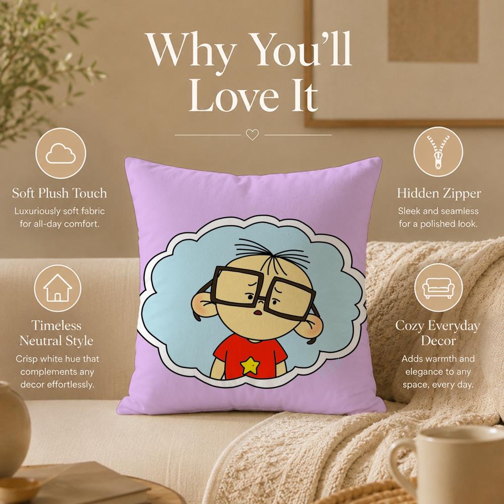 Cartoon B-Big Ear TutuS Cushion Cover Double-Sided Printed Pillow Cover Hypoallergenic Dust-Mite Proof