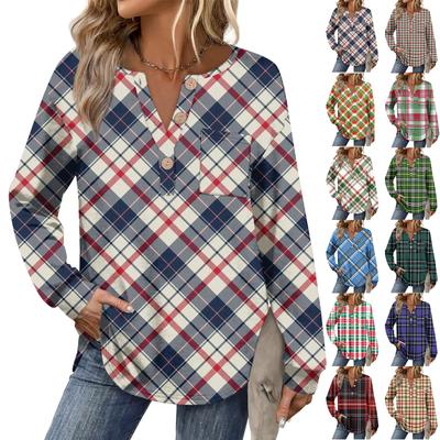 Women's Retro Printed Fashionable Long-sleeved Top