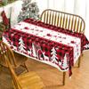 Christmas Disposable Tablecloth Christmas Decorations for Home 2026 Table Cover Navidad Noel New Year Gifts Dining Table Decor