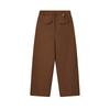 Fila Original Fashion Classic Simple Solid Color Versatile Waterproof Loose Woven Casual Pants Women Pants Mulan-Brown F11W549801FBN