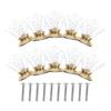 10Pcs Clear Glass Drawer Pulls Crystal Acrylic Knobs for Cabinet Doors Dresser Hardware Single Hole Easy Install Home Renovation