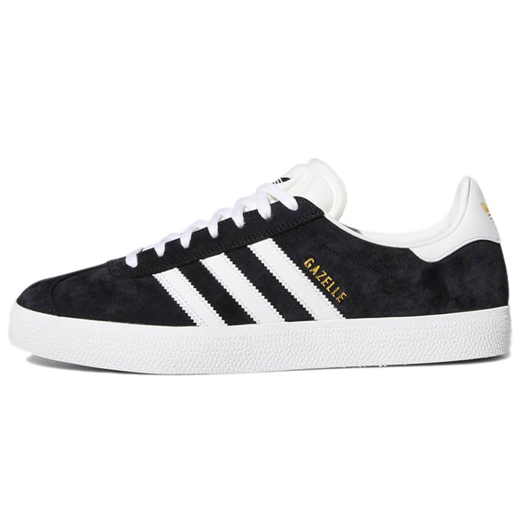 Adidas Gazelle ADV Black White Кроссовки унисекс Core-Black Cloud-White Gold-Metallic FX6563 36