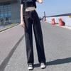 Mom Jeans Straight Pants Washed Loose High Waist Plus Size Women Casual Boyfriends Cowboy Vintage Wide Leg Trousers