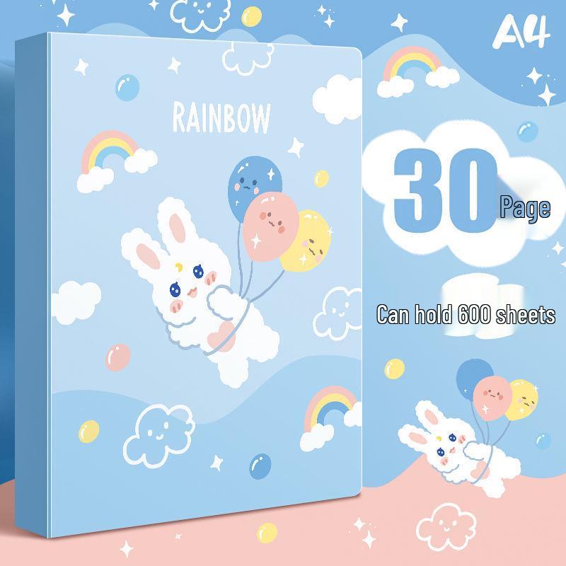 Španělský Bi Rabbit A4 Kreslený 80stránkový studentský a kancelářský pořadač