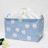Großer Stoff-Aufbewahrungskorb mit Kordelzug, feuchtigkeitsbeständig, faltbar, Kleider- und Decken-Organizer-Box, Kordelzug, faltbarer Kleiderschrank, Aufräumtasche