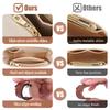 2-Pack Purse Strap Replacement Multi-Pocket Felt Handbag Organizer Insert for Mini Tote Bags