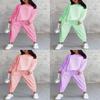 Fall Winter Womens Casual Sweatsuit With Pockets And Spliced Design For Streetwear Style