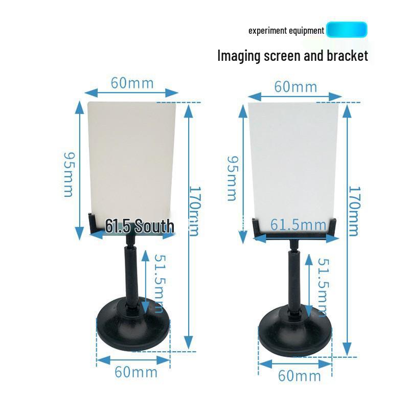 Optical Physics Experiment Set: Plane Mirror & Stand, Imaging Screen & Stand for Junior and High School