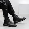 Middle Help Martin Boots Men'S Spring And Autumn British Style Thick-Soled Single Boots Advanced Tooling Men'S Short Boots Single Shoes M11-B