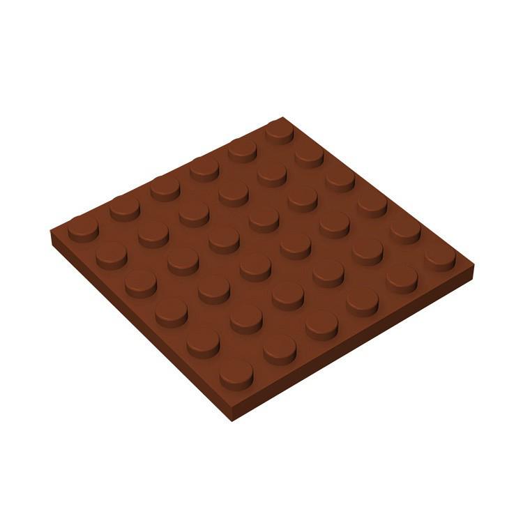 6x6 Baseplate Compatible with Domestic 3958 Building Blocks Education Set 100g (approx. 20 pieces)