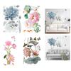 Flower Wall Sticker Toilet Sticker 3D DIY Flowers Versatile Use Wall Decal for Kids Room Classroom Nursery Restroom Living Room