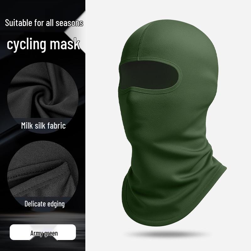 Breathable Summer Motorcycle Riding Balaclava – Adjustable Ice Silk Full Face & Neck Protection