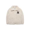 MLB Base Logo Velvet Jackets Unisex White Lapel Moderate 3AJPF0416-50CRS