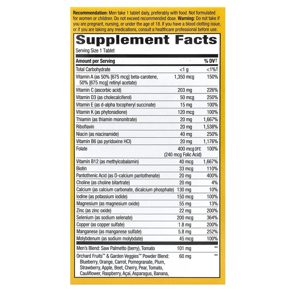 Nature's Way Alive! Men's Ultra Multivitamin, 60 Tablets