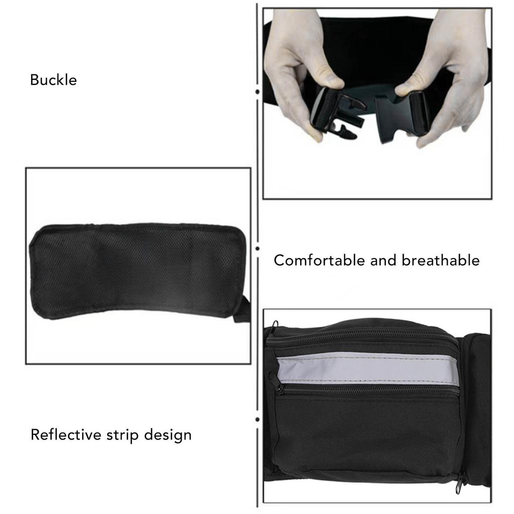 Sac Ceinture d'Entraînement pour Animaux Polyester Plusieurs Tailles Sac à Friandises Amovible pour l'Extérieur