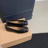 Fashion Silver Single Shoes Female Summer 2025 New Square Head Leather Shoes for Women Lightweight Comfortable Loafers Sapatos Femininos