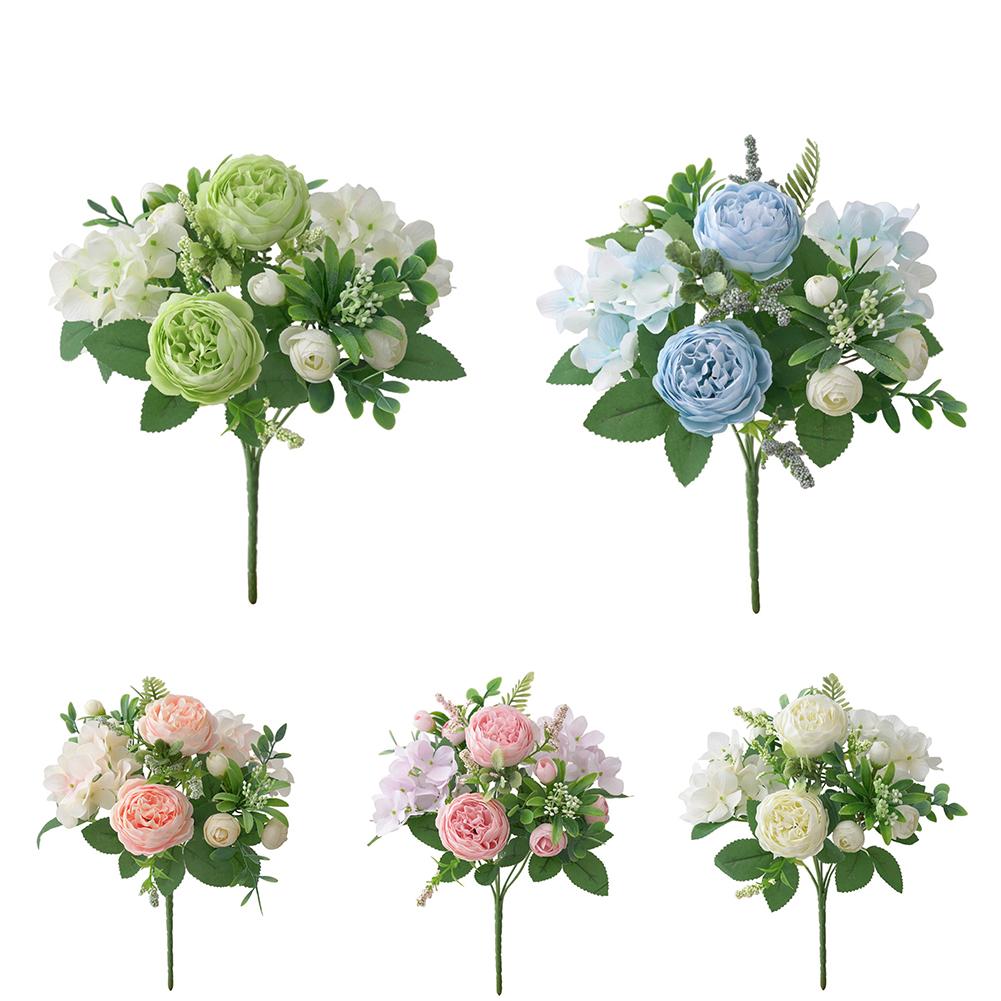 Blau-weiße künstliche Blume, Champagner-Rosa, Blumendekor