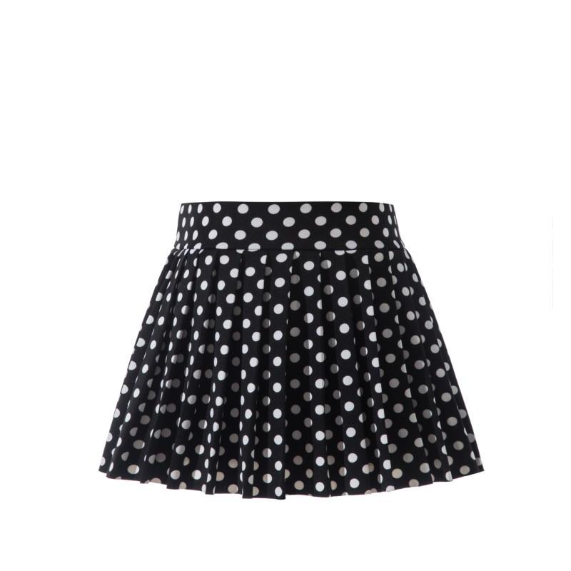 2024 Elastic Waistband Super Short Pleated Skirt, 32 cm Length, No Safety Pants