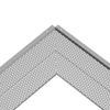 Gutter Guard, 152mm Width, Aluminum Leaf Filter DIY Gutter Cover, 26 PCS 264cm Total Length, 4mm Hole Diameter & 0.5mm Thick Raptor Gutter Guards Fits