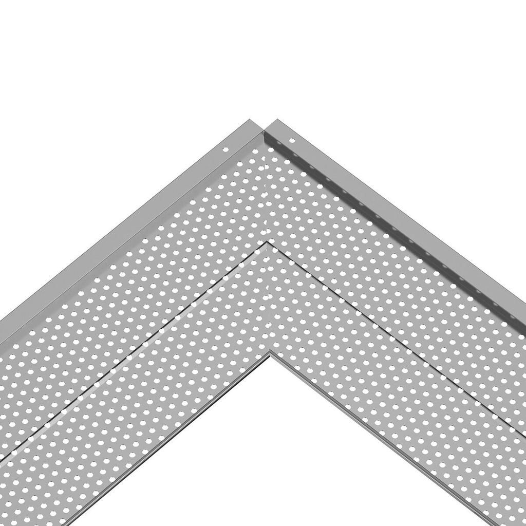 Gutter Guard, 152mm Width, Aluminum Leaf Filter DIY Gutter Cover, 26 PCS 264cm Total Length, 4mm Hole Diameter & 0.5mm Thick Raptor Gutter Guards Fits