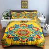 Vibrant, symmetrical, floral. Bedding Duvet cover sets Duvet covers Pillowcases gifts (1 * Duvet Cover 2 * Pillowcases, without duvet insert)