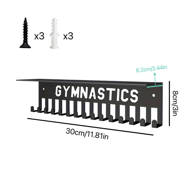 Medal Display Rack Metal Medal Hanger Holder Wall Mounted Large Capacity Award Holder For Race Soccer Basketball Sports Karate