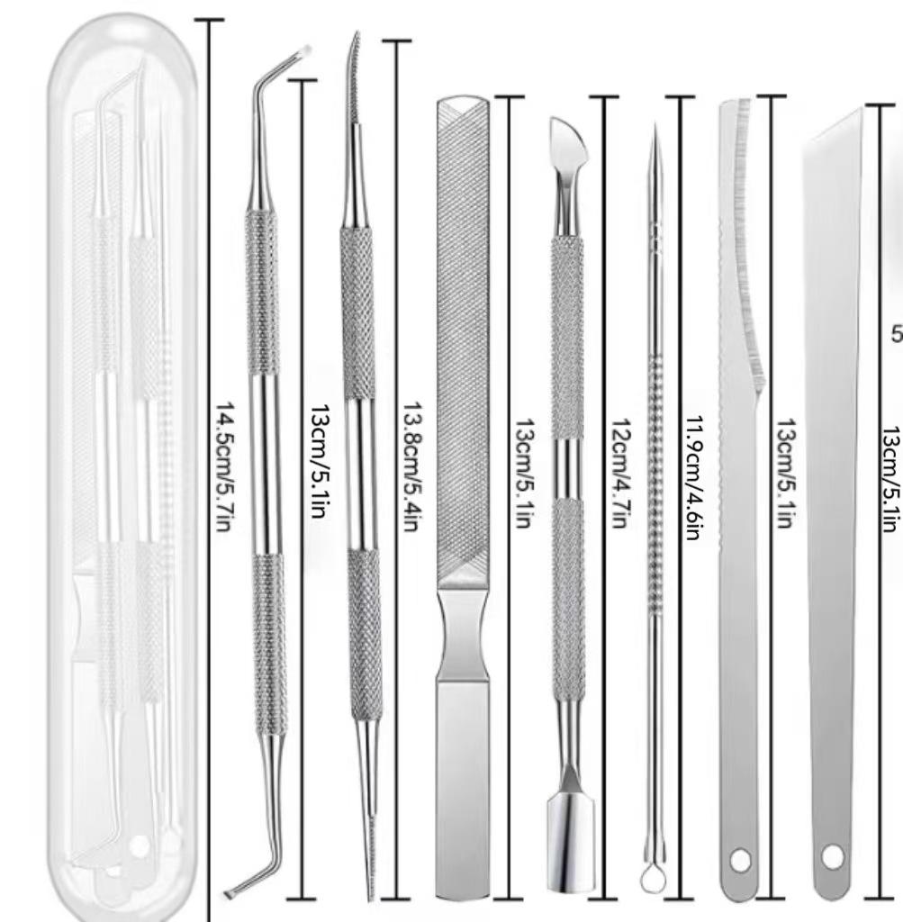 International 6-Piece Nail Care Tool Set for Trimming and Pedicure, Perfect for Ingrown and Thick Nails.