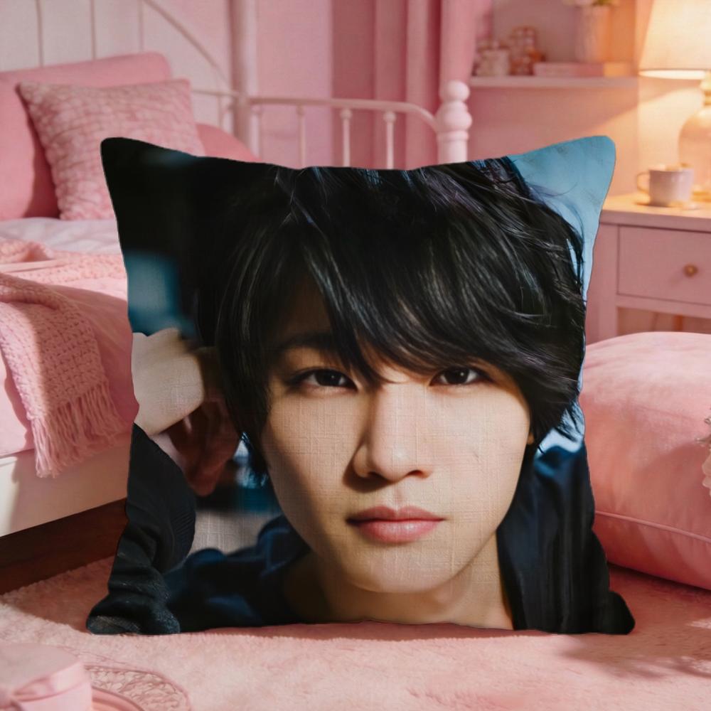 Sakurada Dori Actor Cushion Cover Premium Comfort Reversible Pillow Cove Two In One Design For Any Room Car Interior