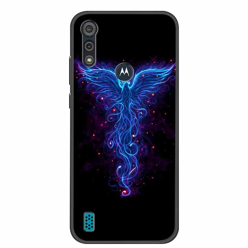 Phone Case for Motorola Moto E6i / E6s 2020 Shockproof Soft Silicone TPU Back Cover for Moto E6s 2020 E 6S 6i Cases Marble Print