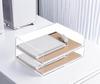 YFS A4 Letter Case, Clear Document Tray, Vertical & Horizontal, Sliding Type, Fully Assembled, Transparent, Desktop Organization, Stackable, Office St