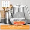 2L Stainless Steel Tea Pot with Removable Infuser Large Capacity Cold Water Kettle Liquid Seasoning Container Kitchen Teaware