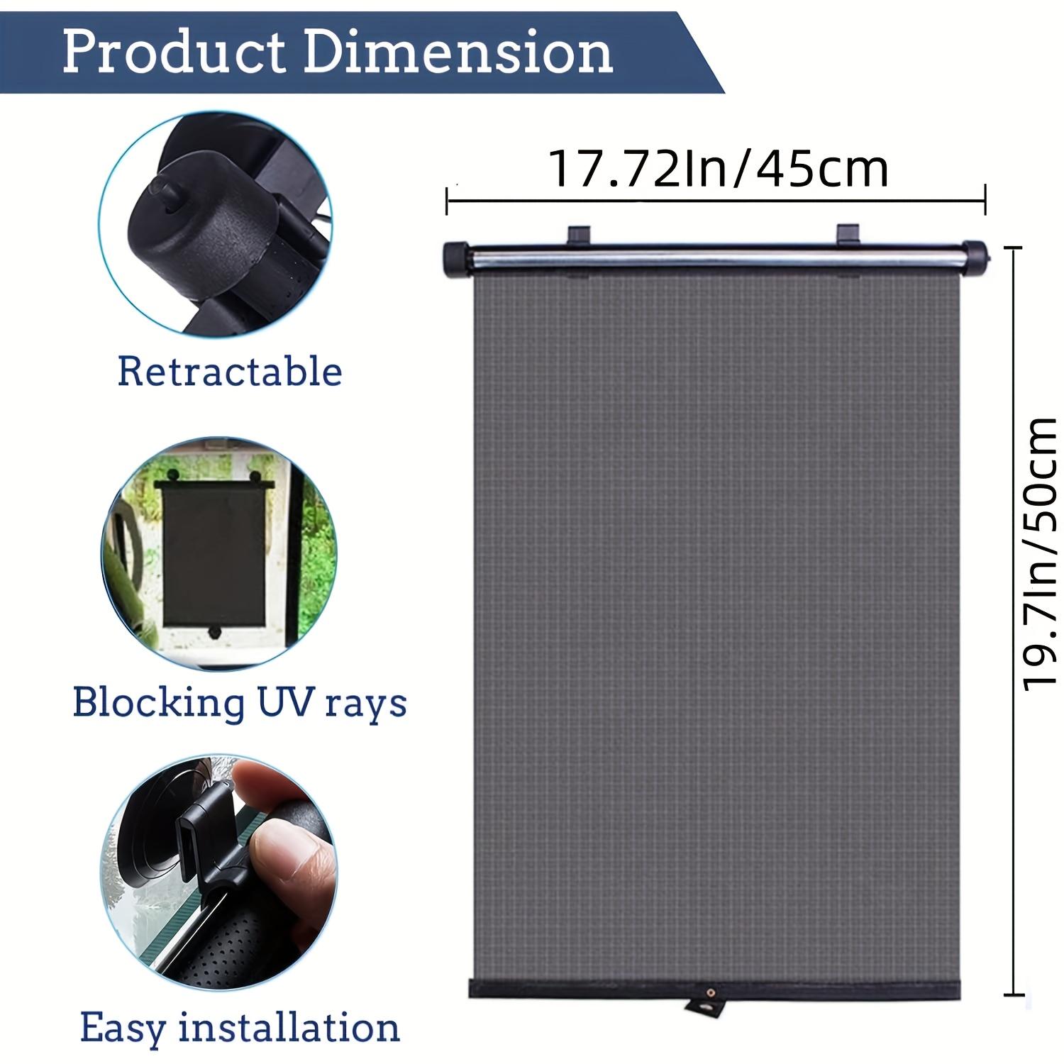 Car Window Shades 1 Pack Window Shade for Men In Cars Retractable Car Window Shade for Men Side Window Sun Shade Effectively Block Uv Rays