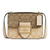 Morgan 18 Gold Logo Classic Monogram Flap Canvas And Leather Square Crossbody Shoulder Bag Small Women Bags Beige Brown CL429-IMOT4