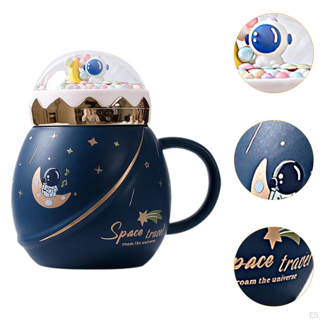 Keramický hrnek s motivem astronauta na nápoje, hrnek s vesmírným designem pro přátele a páry