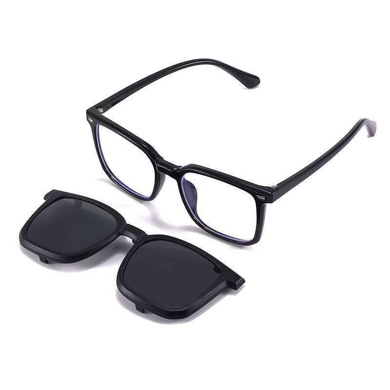 New children s sunglasses buckle clip hanging glasses cover glasses polarizing and UV protection dual-purpose flat glasses JC7365