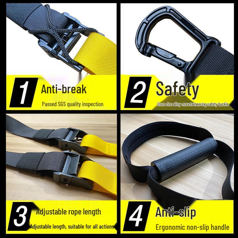 TRX7 Suspension and Yoga Resistance Band – Fitness & Abdominal Trainer for Home Use