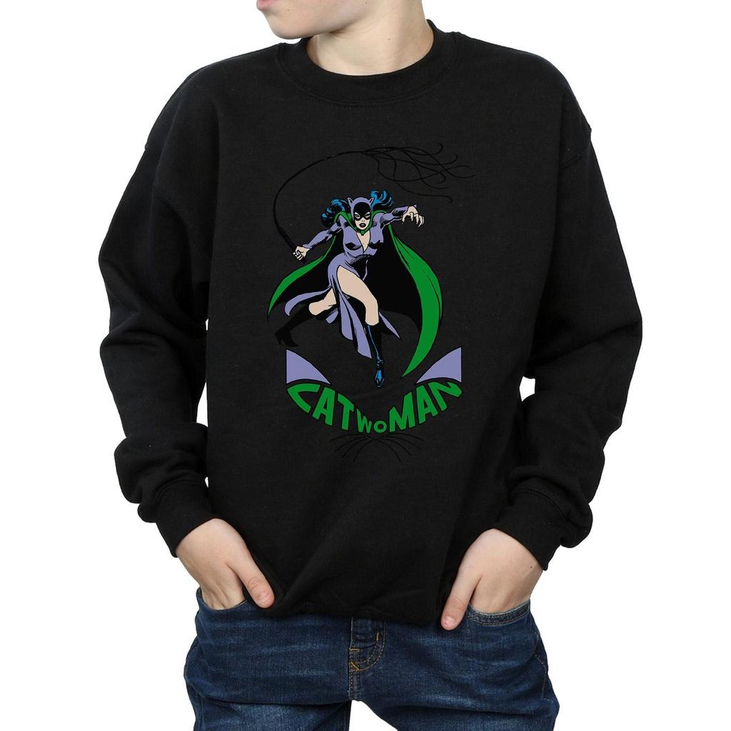 DC Comics Boys Catwoman Whip Sweatshirt