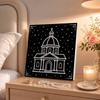 DIY Pearl Diamond Painting Set with Frame Church Building 3D Pearl Beads. Home Wall Decor