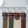 Non-Porous Non-Punching Men'S And Women'S Woven Belts Elastic Canvas Belts Female Student Belts Tide