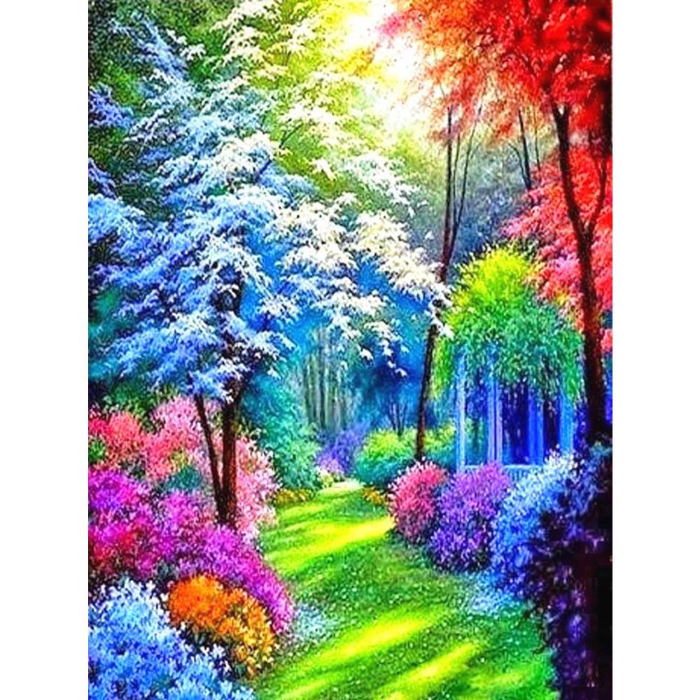 Diamant-Gemälde, Wasserfall-Landschaft, voller quadratischer Bohrer, Kunst, Strass, Diamant-Stickerei, Wolf, Tier, Kreuzstich, Mosaik, Winter, Kunsthandwerk, Heimdekoration