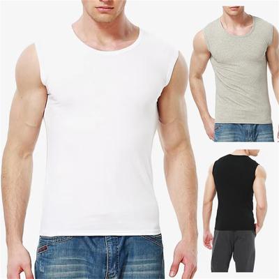 Men's Sleeveless T-shirt Casual Sports Basic Short Sleeve Lightweight T-shirt Tank Top