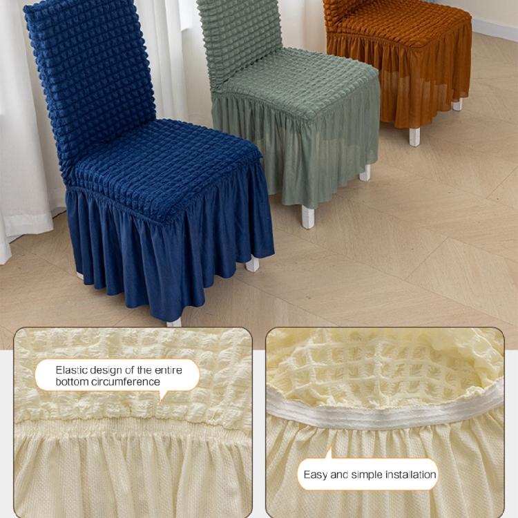 Stretch Chair Cover Folding Chair Skirt for Dining Room Kitchen Banquet Home