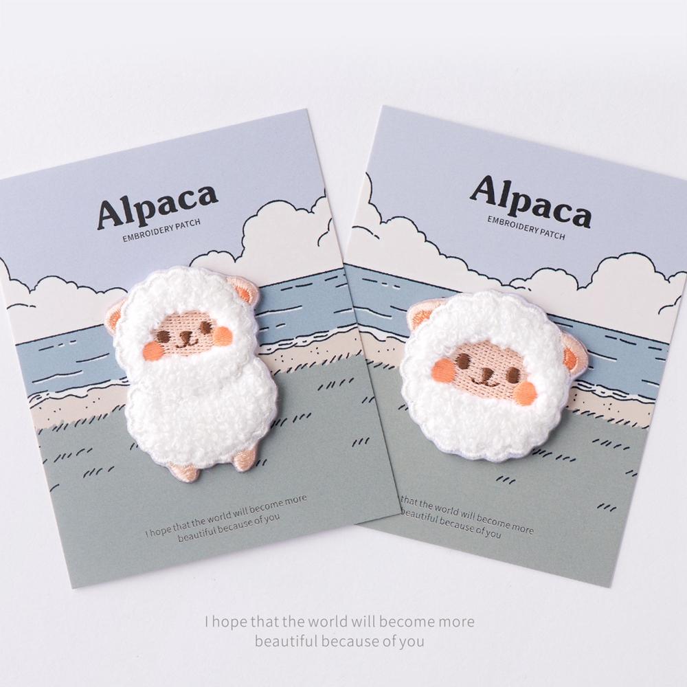 Sheep DIY Sew On Stripes Bear Dog Badges Applique Stickers On Clothes Iron On Patches