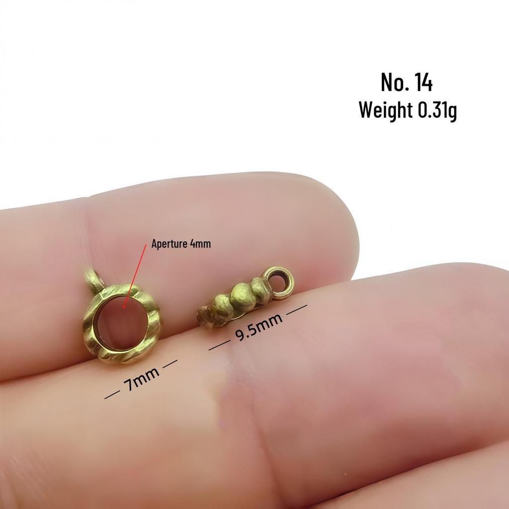 Retro-Perlenverbinder aus Bronzelegierung für selbstgemachten Schmuck – Armband- und Halsketten-Accessoire