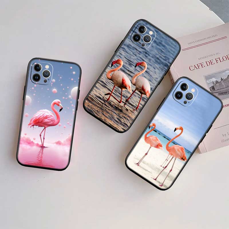 UP29 Flamingos Rosa Vogel Blume Hülle für Motorola Edge 60 60s 70 G86 G56 G54 E14 G04S G45 G54 G64 S30 S50 X30 X40 X50 Pro Power