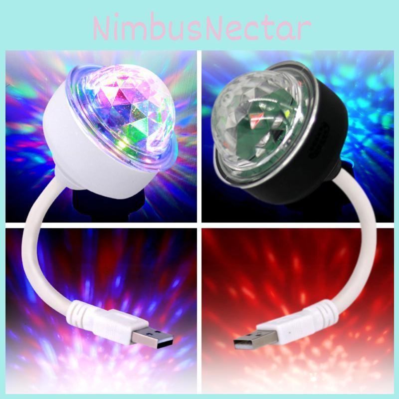 Mini Led Usb Disco Lighting Ball Dj Crystal Magic Light Voice Party Control
