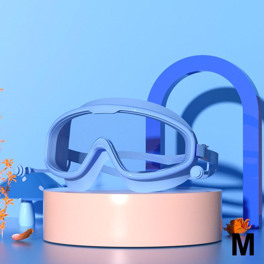 Kids Swimming Goggles Big Frame HD View Anti-fog Waterproof Children's Swim Goggles Boys and Girls Multi-color To Choose